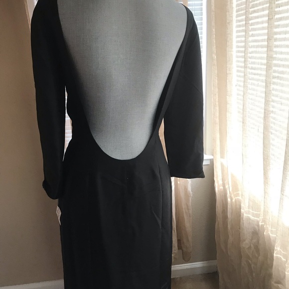 PRADA SILK BLACK DRESS - Picture 4 of 8